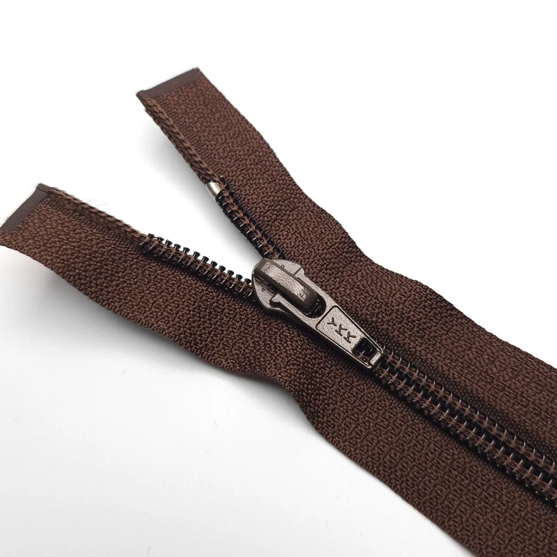 YKK | Fermeture Éclair Séparable | Spirale | #7 | 21 3/4 - 55 cm | Brun