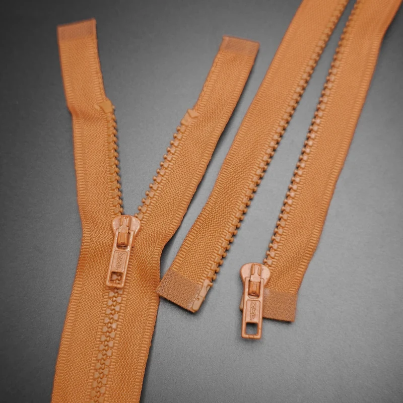 KKF Fermeture éclair séparable | Plastique | Gingembre | #3 | 14.5'' - 37 cm