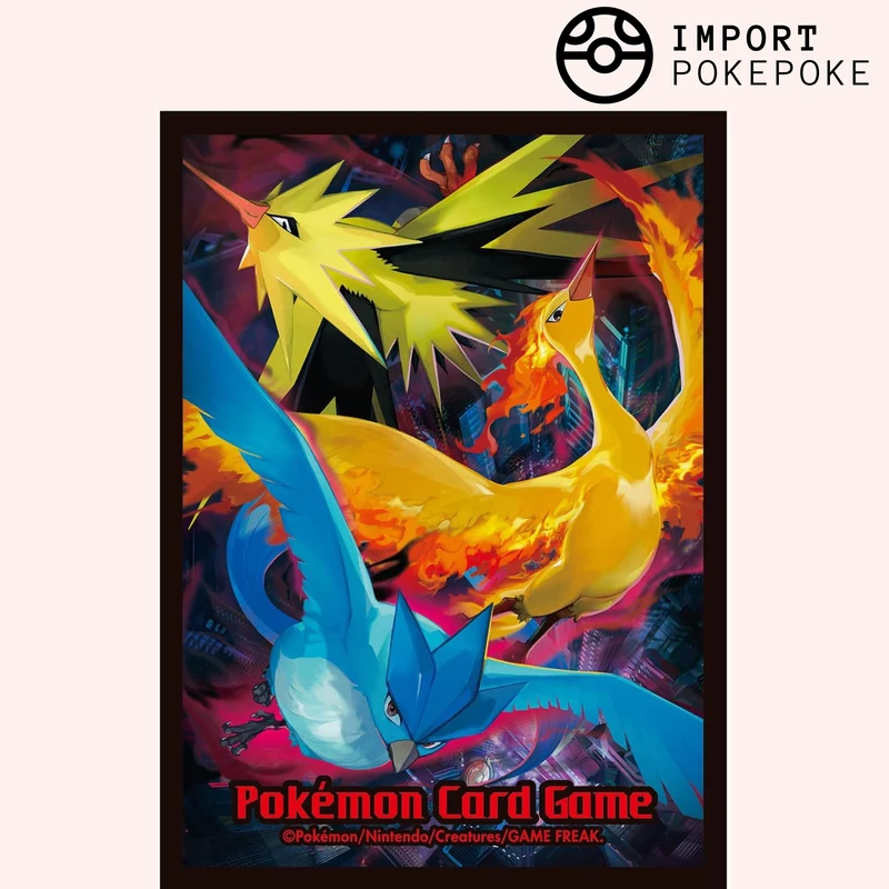 Sleeves x64 Sulfura Electhor Artikodin - Pokémon Center Original