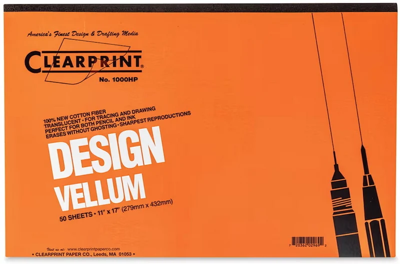 1000H Vellum Paper Pad - 11X17 "