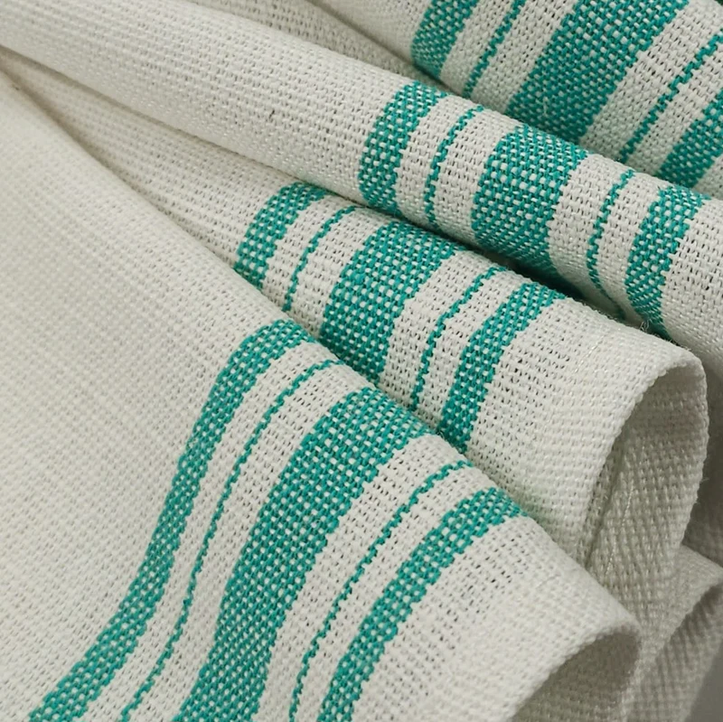 Tissu pour linge à vaisselle | Lin & Coton | Rayures Classiques