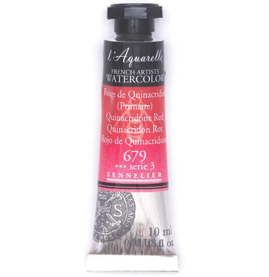 Watercolor tube - 10ml - quinacridone red - s3