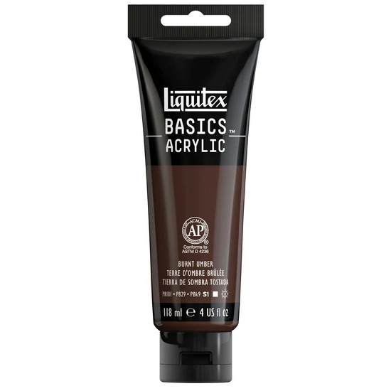 Basics acrylic - 4oz - burnt umber