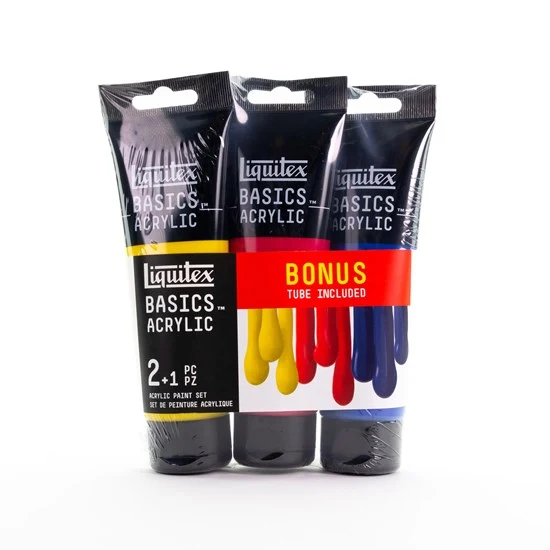Set of 3 Basics Acrylic Primary - 118ml