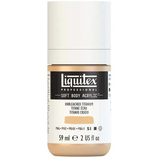 Soft body acrylic - 2oz - unbleached titanium - s1