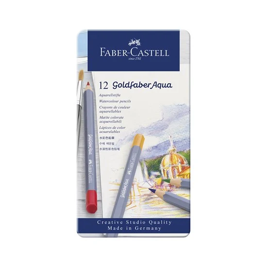 Set of 12 goldfaber aqua watercolor pencils