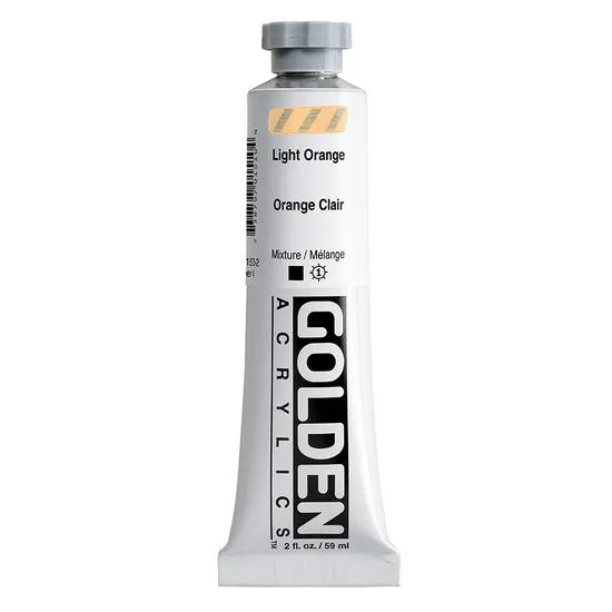 Acrylic heavy body - 2 oz light orange s4