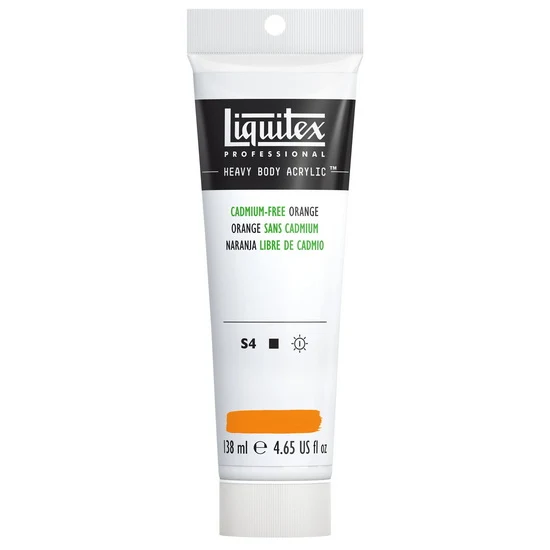 Acrylic hb - 4.65oz - cadmium free orange - s4