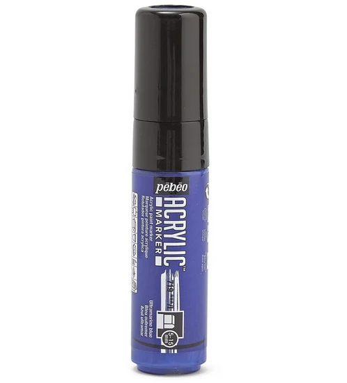Acrylic marker - decomarker - 5-15mm - ultramarine blue