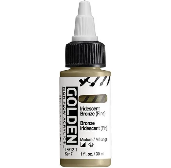 Acrylic high flow - 1 oz iridescent bronze fine s7