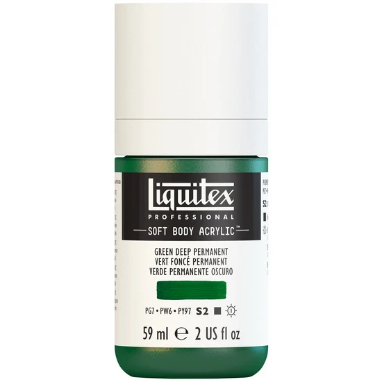 Soft body acrylic - 2oz - green deep permanent - s2