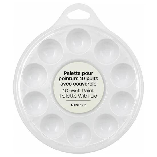 Roud Palette 10 Wells with Lid