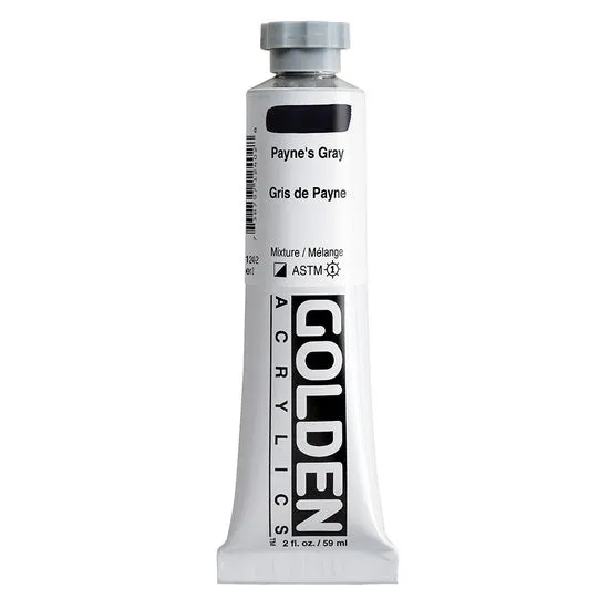 Acrylic heavy body - 2 oz paynes gray s2