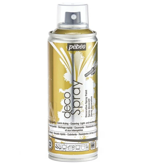 Acrylic spray - décospray - 200ml - chrome gold