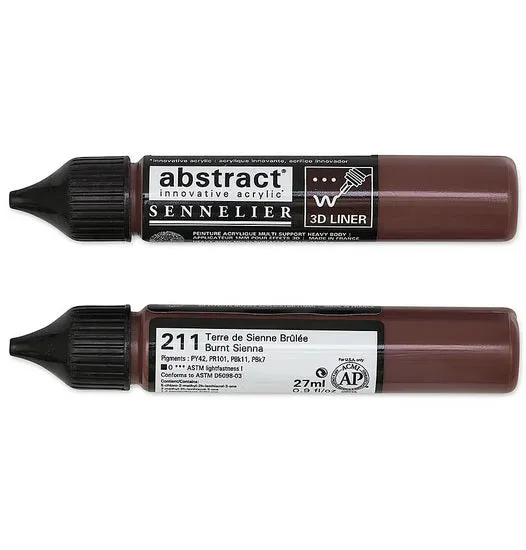 Acrylic marker - abstract - 27ml - burnt sienna