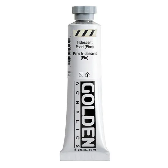 Acrylic heavy body - 2 oz iridescent pearl fine s4