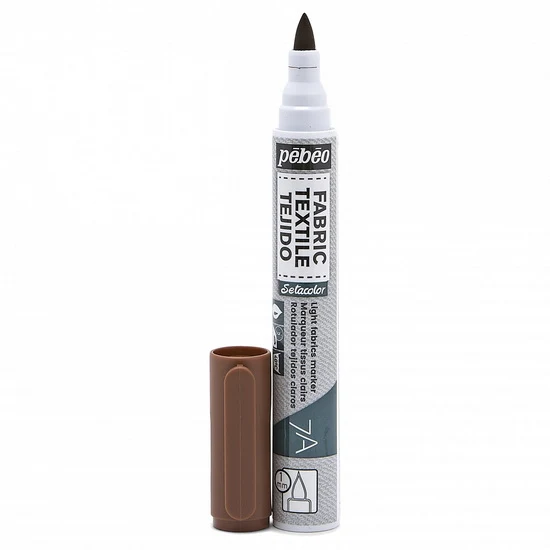 Textile marker - setacolor - light fabric - 1mm - brown