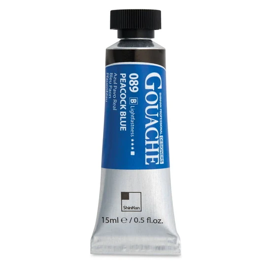 Designers gouache 15ml - peacock blue series b