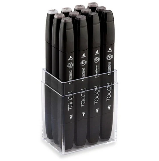 Set of 12 Touch Marker Warm Grey