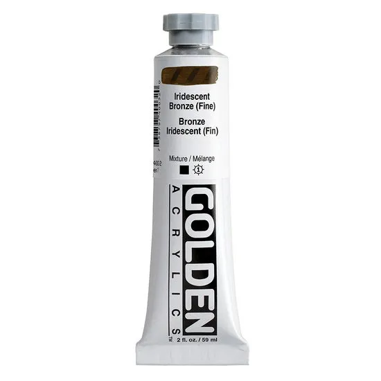 Acrylic heavy body - 2 oz iridescent bronze fine s7