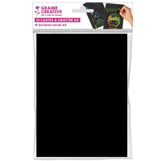 Set of 10 Scratch Cards A5