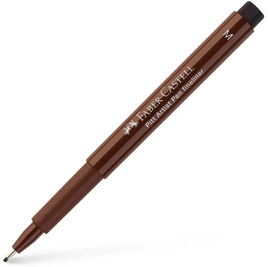 Pitt fineliner marker 0.7mm dark sepia