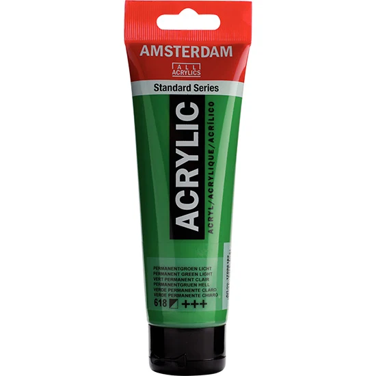 Amsterdam Acrylic Permanent Green Light - 120ML