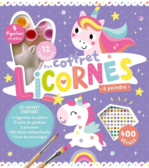 Mon coffret licornes à peindre Cof.