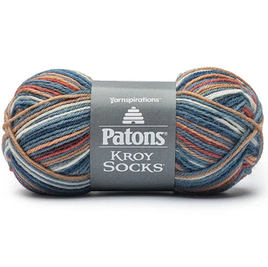 Kroy socks yarn #1 - 50g - 1970s stripes
