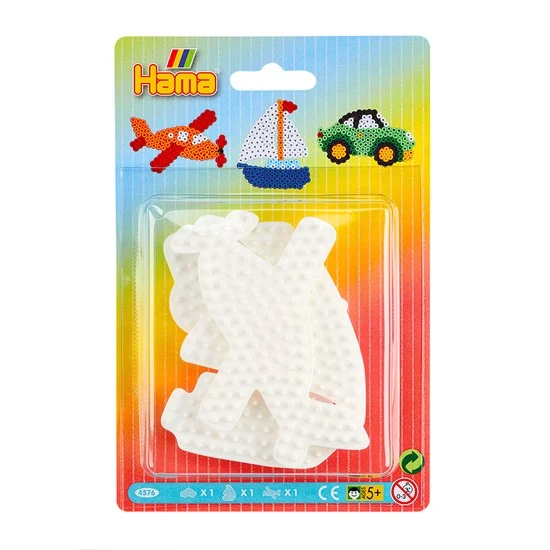 3-Pack Hama Midi Pegboards - Vehicles