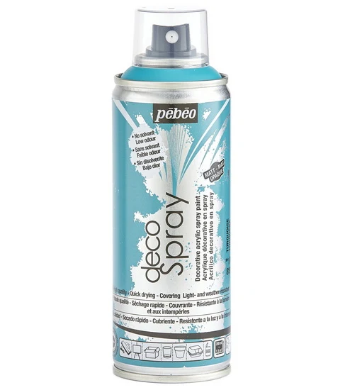 Acrylic spray - décospray - 200ml - matte turquoise