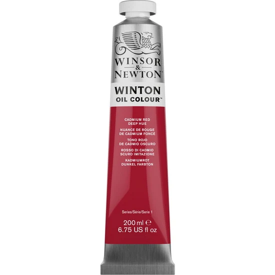 Winton oil - 200ml - cadmium red deep hue - s1