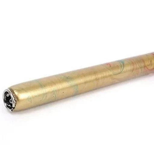 Pen nib holder - b - marbled gold
