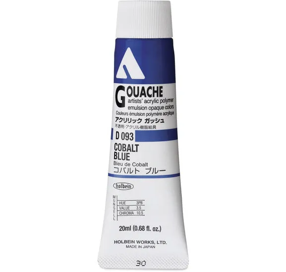 Acryla Gouache Cobalt Blue Series A - 20ml