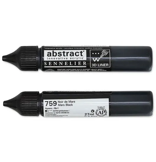 Acrylic marker - abstract - 27ml - mars black