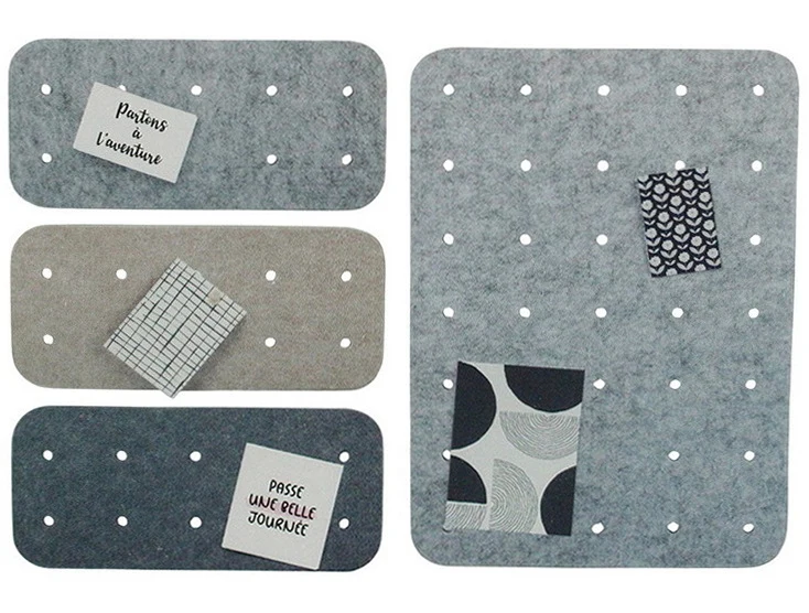 "Set of 4 felt board Item size:13.8x30cm*3pcs,42.5x30cm*1pc Pack