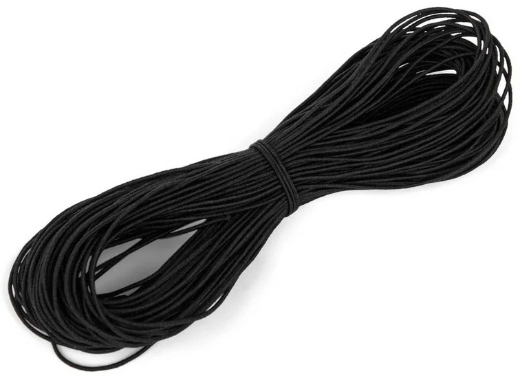 Black Elastic Thread - 1mm x 20m