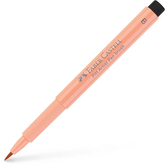 Pitt brush tip marker red beige