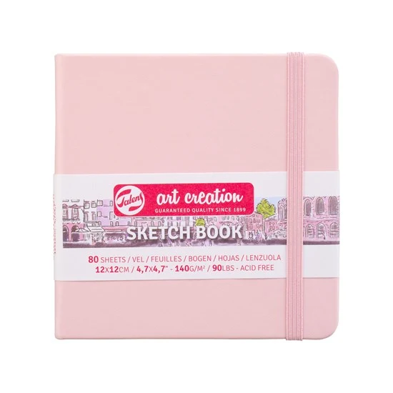 Sketchbook Art Creation Pastel Pink - 12X12CM