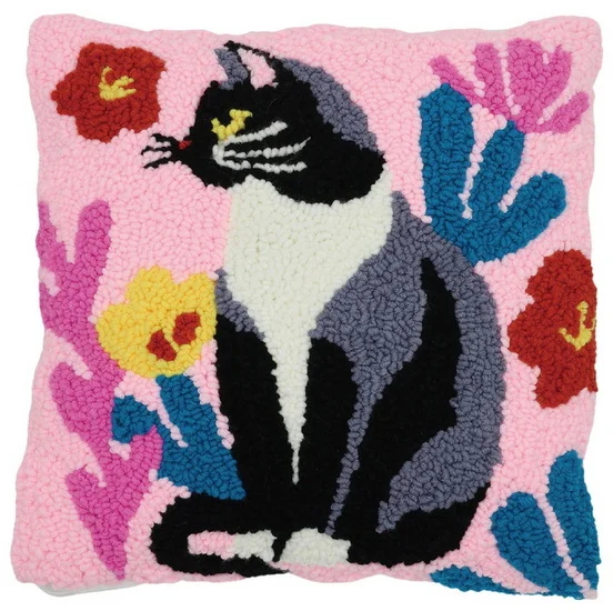 Cat Punch Needle Cushion Kit