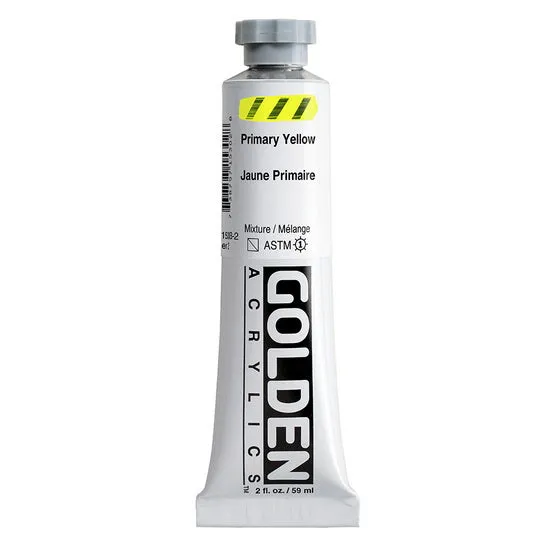 Acrylic heavy body - 2 oz primary yellow s2