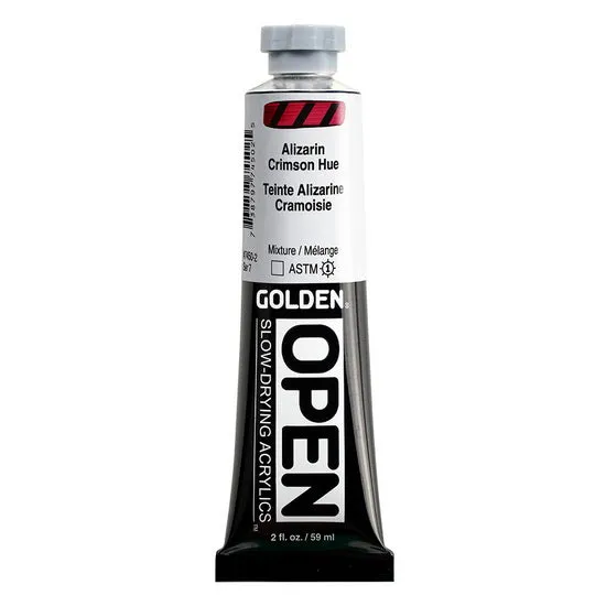 Acrylic open - 2 oz alizarin crimson hue s7