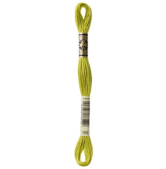 Embroidery floss - md light moss green - 166