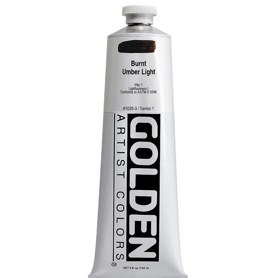 Acrylic heavy body - 5 oz burnt umber light s1