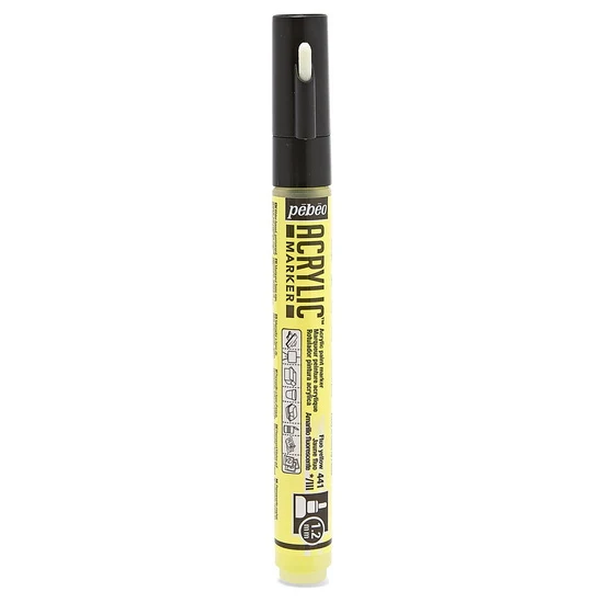 Paint marker - decomarker - 1.2mm - fluo yellow