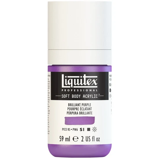 Soft body acrylic - 2oz - brilliant purple - s1