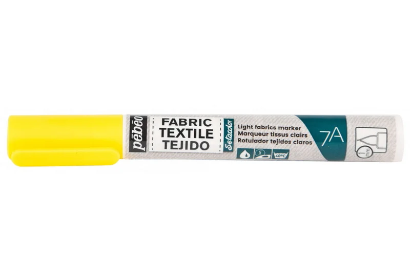 Textile marker - setacolor - light fabric - 1mm - yellow