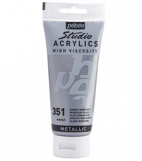 Acrylic hv - studio - 100ml - iridescent silver