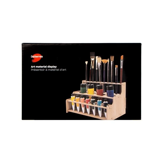 Straight Paint and Brush Rack
