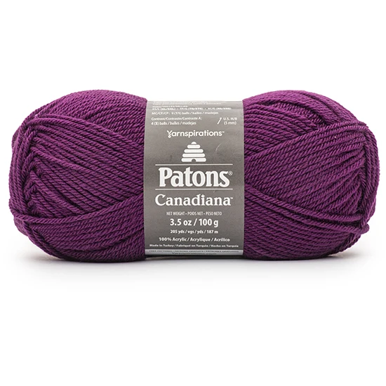 Canadiana yarn #4 - 100g - purple wine